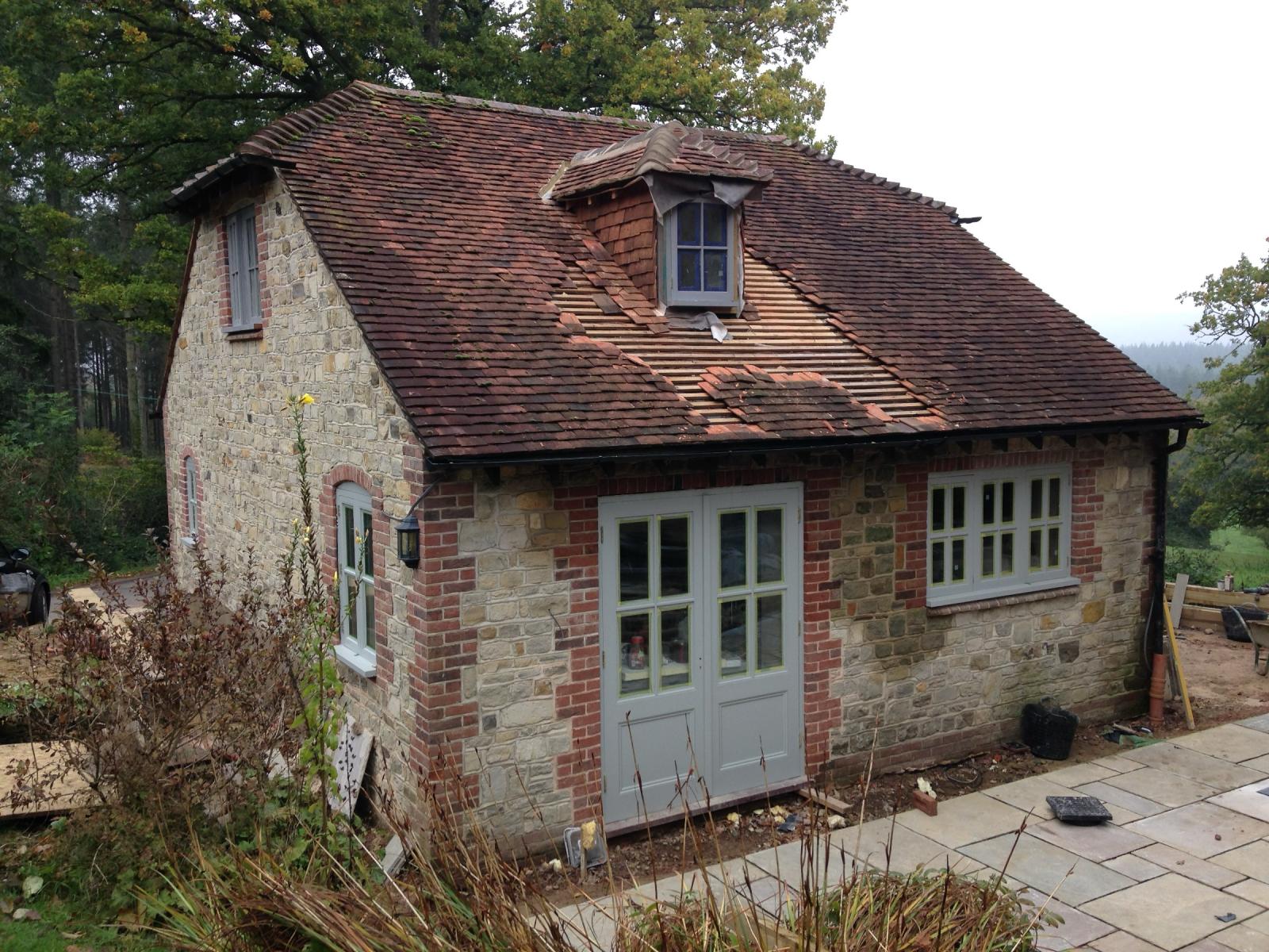 rear of building in progress