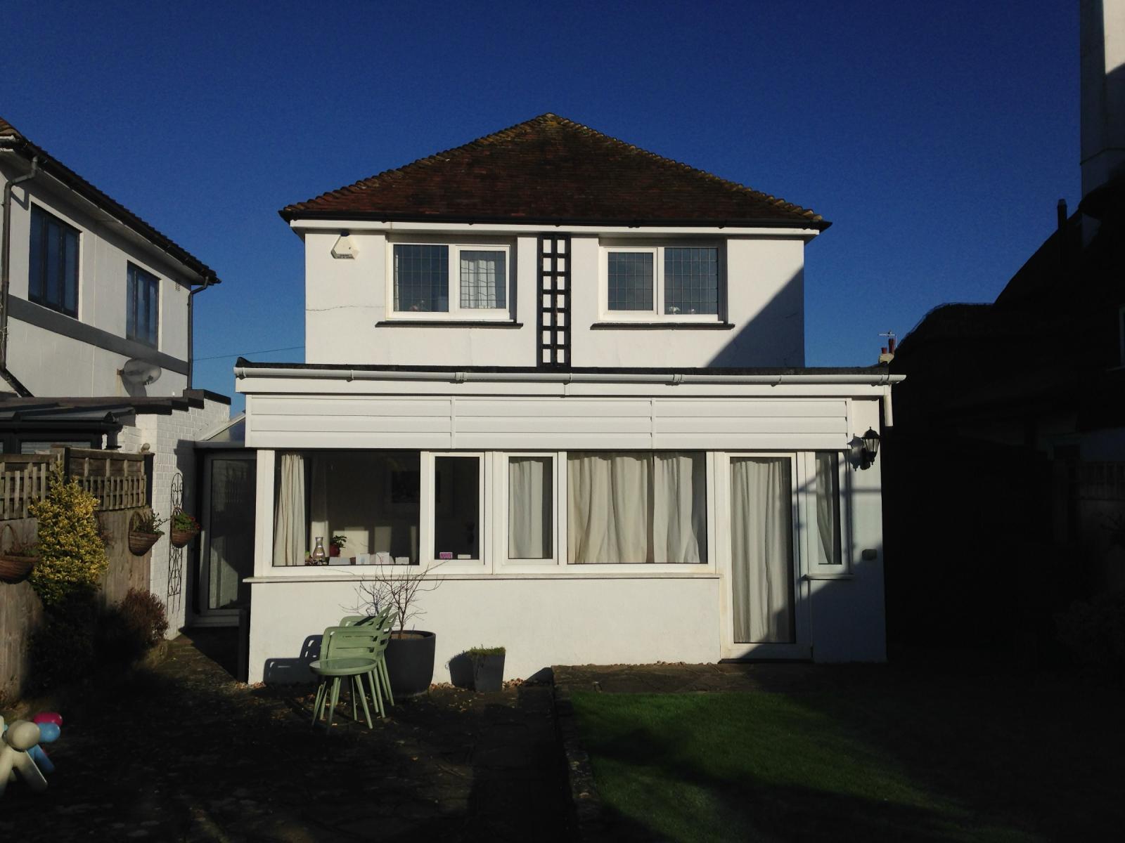 the view from the rear before changes